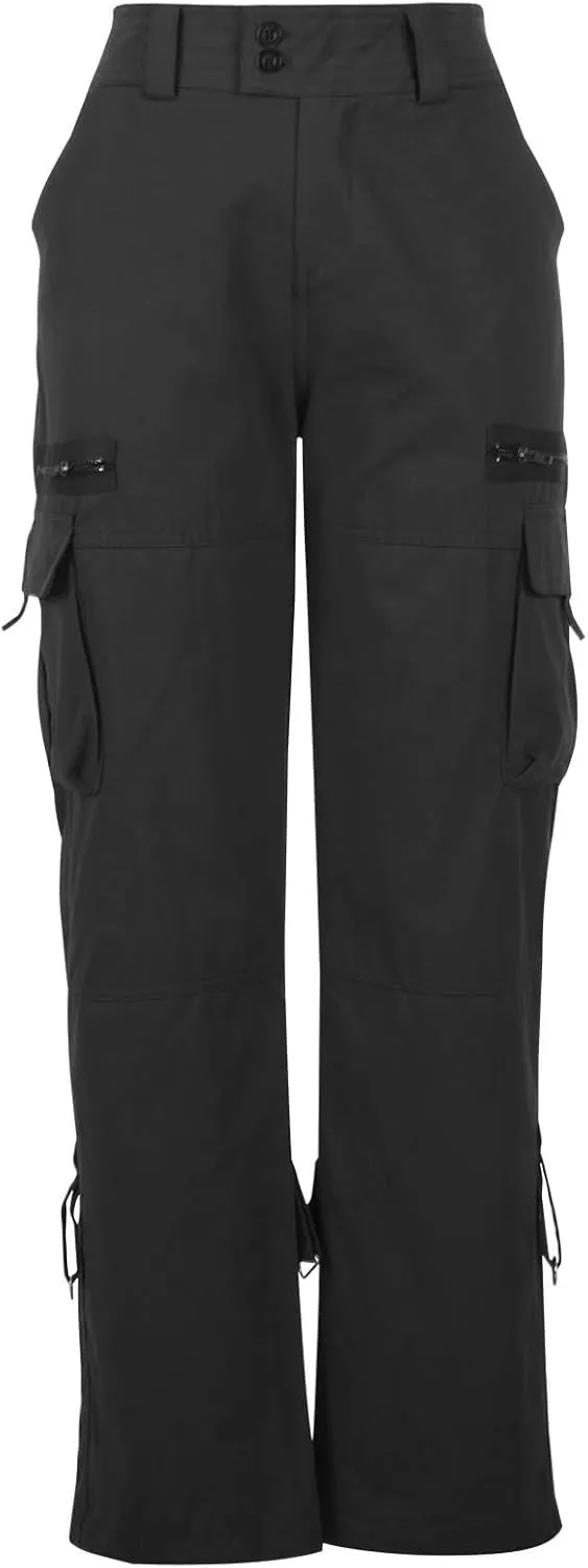 Women Cargo Pants Low Rise Tactical Pants Comfy Hiking Pants with Pockets Straight Leg Parachute Pants Long Trousers