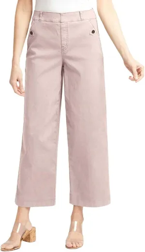 Women Stretch Twill Cropped Wide Leg Dress Pants High Waist Casual Palazzo Trousers Baggy Business Work Trousers Long