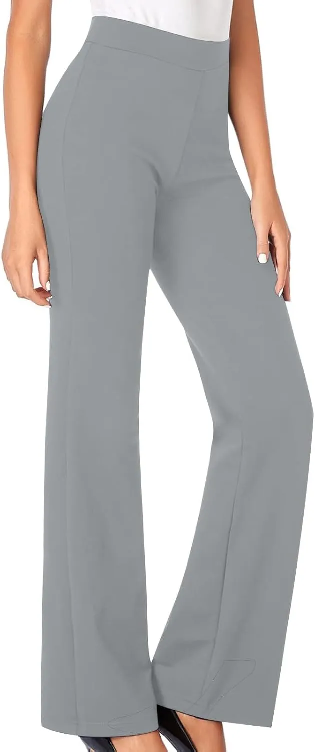 Womens Flare Yoga Leggings Bootcut Leggings Dress Pants Business Casual Pants High Waist Trousers Work Office Pants