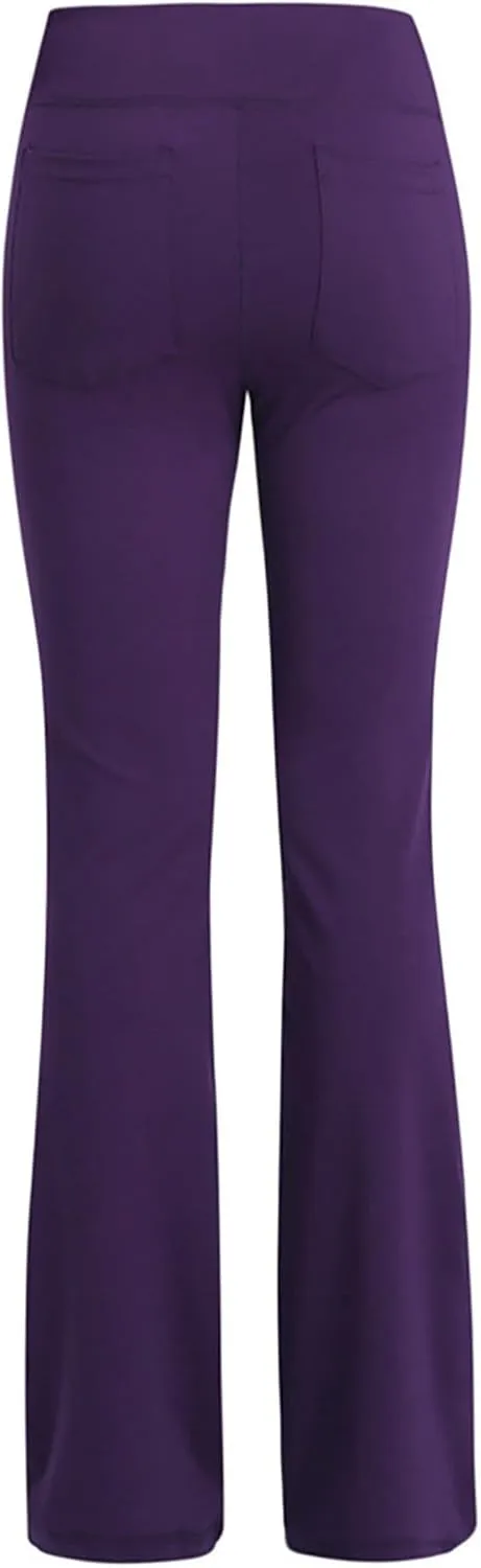 Women's Flare Yoga Pants 2024 Tummy Waisted Yoga Pants Control Pants Flare Leggings for Women Womens Fleece Lined