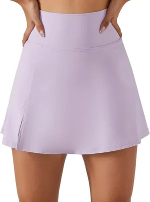 Womens High Waisted Tennis Skirt Skorts with Bulit-in Shorts Athletic Golf Skirt Casual Running Sports Workout Skirts