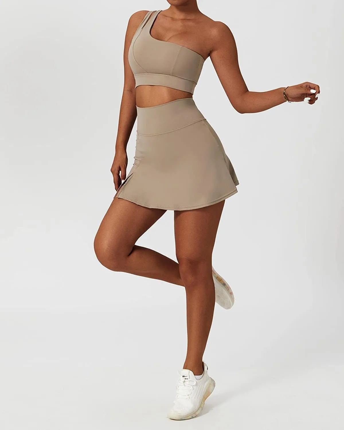 Womens High Waisted Tennis Skirt Skorts with Bulit-in Shorts Athletic Golf Skirt Casual Running Sports Workout Skirts