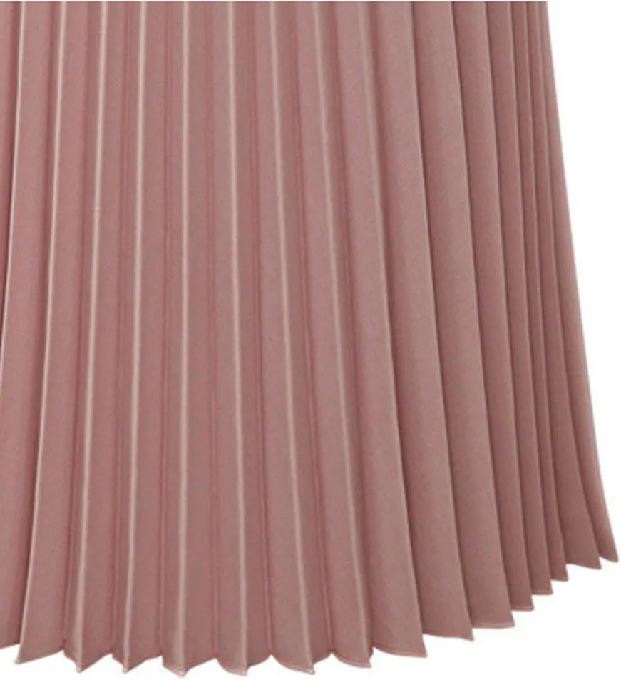 Women's Midi Skirt Women's Midi Skirt Summer Pleated Flowy Elastic High Waisted Skirts with Pockets Boho Maxi