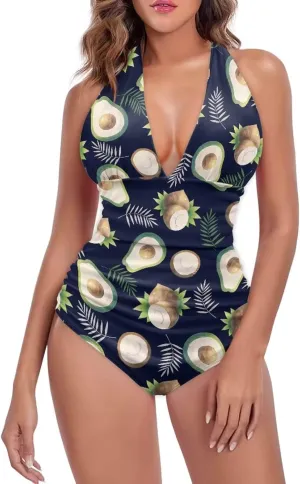 Womens Tummy Control Swimwear Halter One Piece Slimming Swimsuit Womens Ruched Push Up Bathing Suit S-3XL