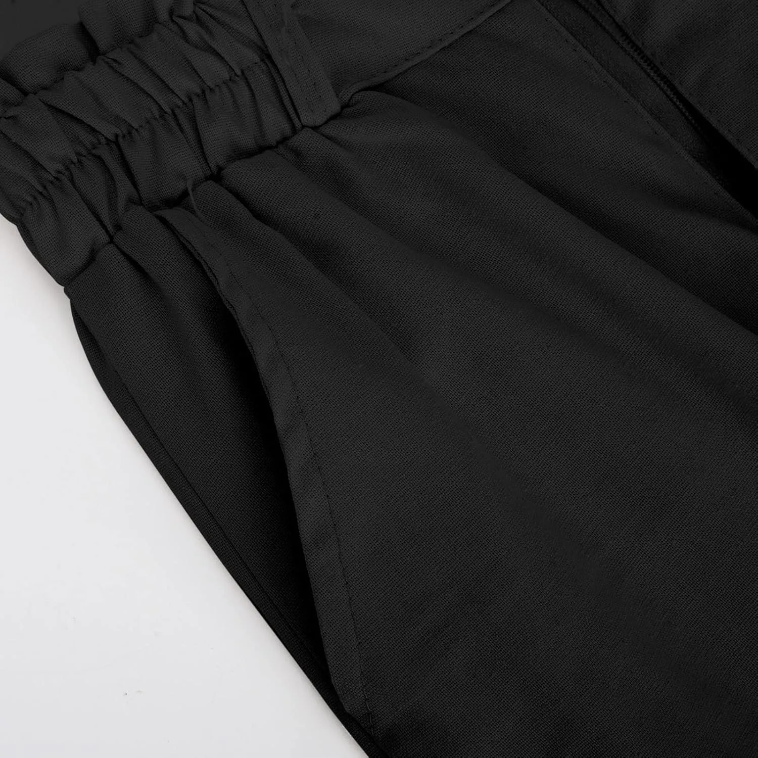 Work Pants for Women 2024 Trendy Vintage Button High Waist Wide Leg Casual Loose Fits Business Trousers with Pockets