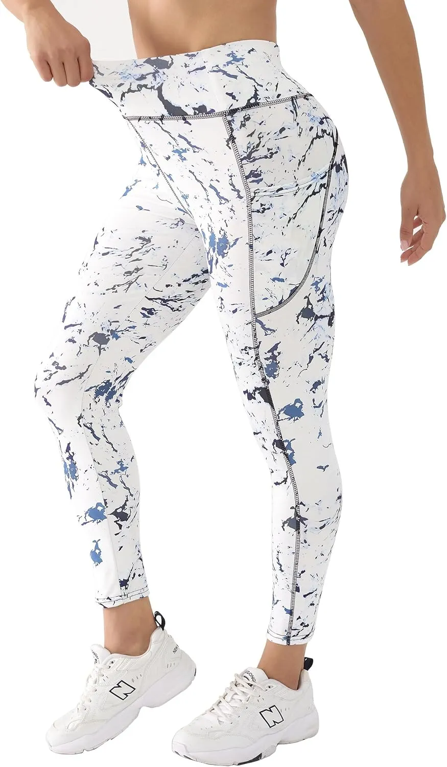 Workout Leggings for Women High Waisted Tummy Control Yoga Pants Gym Athletic Compression Leggings with Pockets