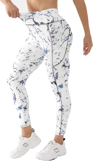 Workout Leggings for Women High Waisted Tummy Control Yoga Pants Gym Athletic Compression Leggings with Pockets