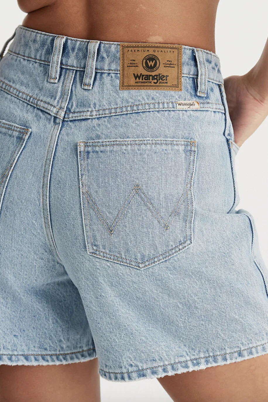 WRANGLER HI A-LINE SHORT - CELESTIAL BLUE