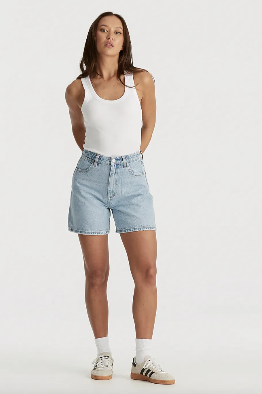WRANGLER HI A-LINE SHORT - CELESTIAL BLUE