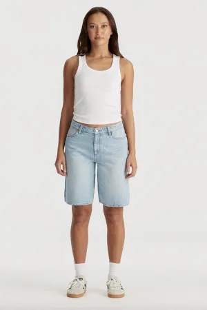 WRANGLER MID FARRAH BAGGY SHORT - 85 FADE