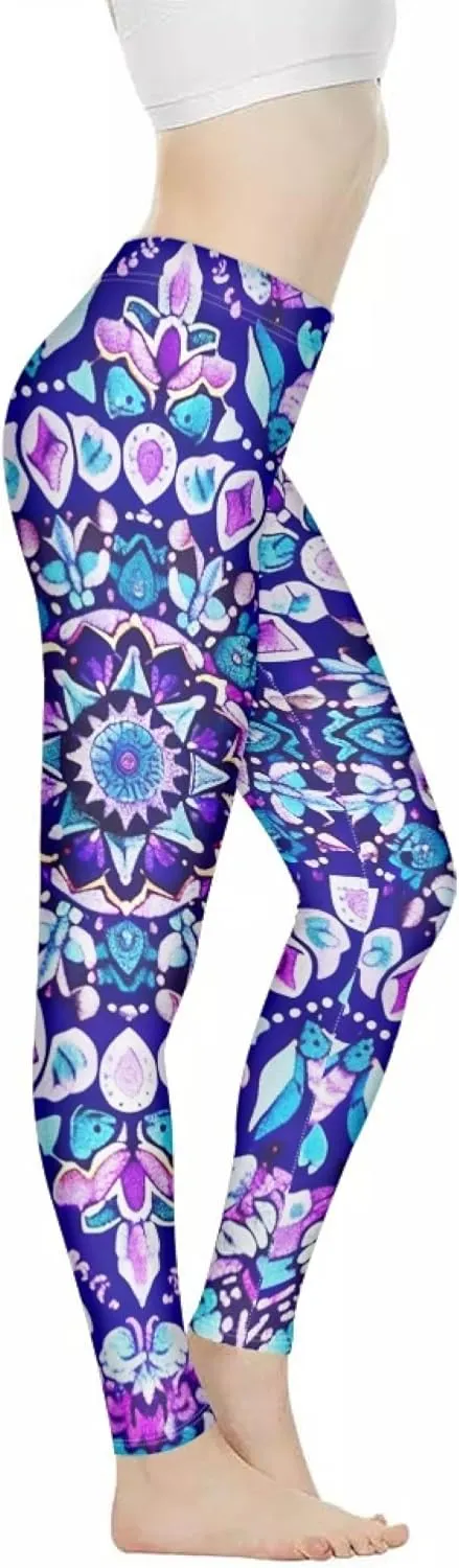Xhuibop Women Yoga Pants Tummy Control Workout Leggings Stretch Fitness Tights Butt Lifting