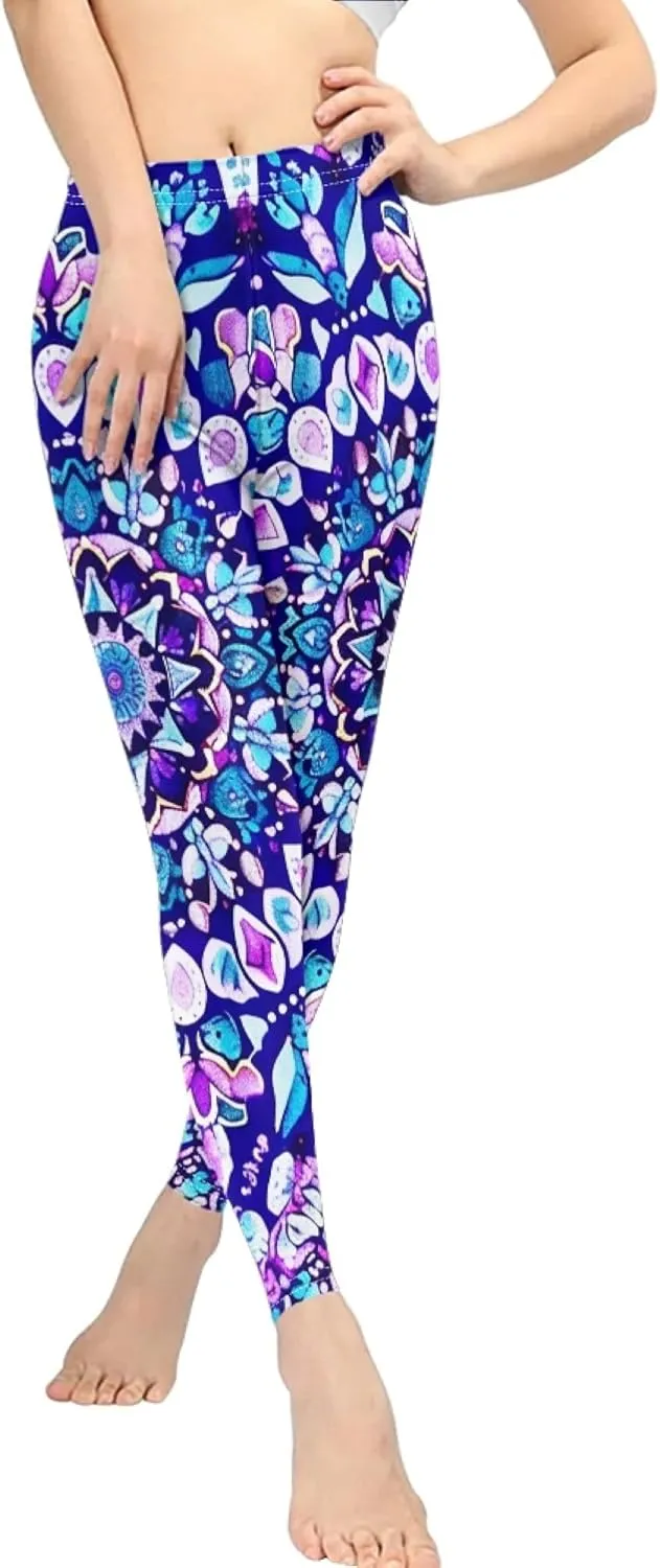 Xhuibop Women Yoga Pants Tummy Control Workout Leggings Stretch Fitness Tights Butt Lifting